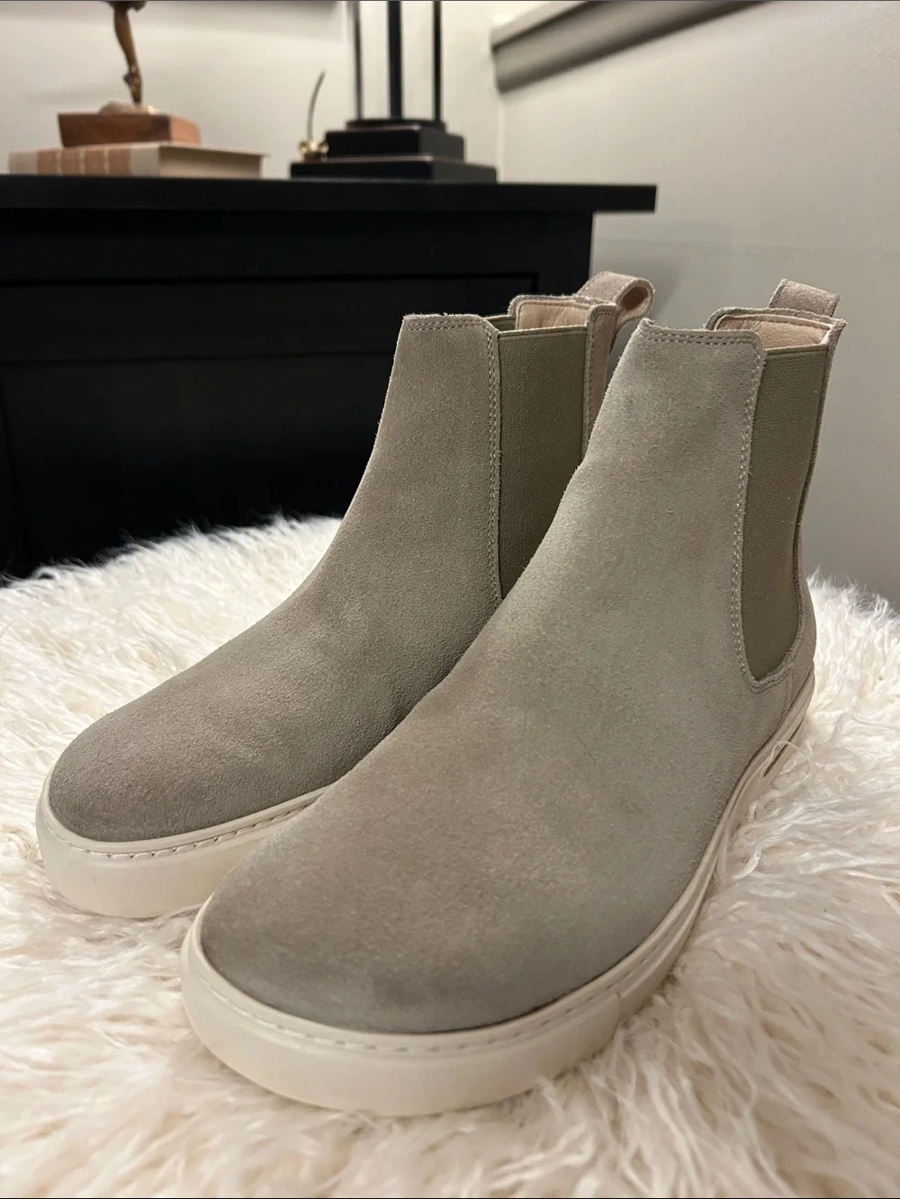 BIRKENSTOCK Bend Leather Chelsea Boot, Euro 38, US Women’s 7/Mens 5, Taupe